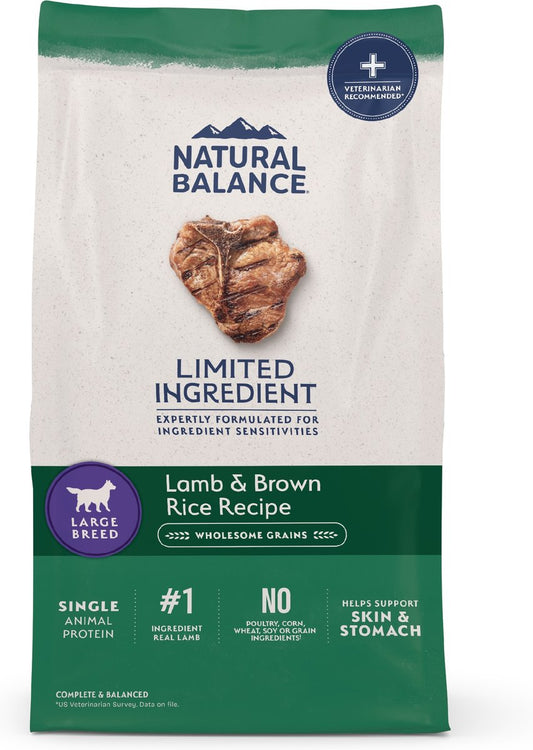 Natural Balance L.I.D. Lamb & Brown Rice Large Breed Dog Food