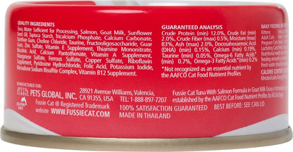 Fussie Cat Tuna with Salmon in Goats Milk Wet Cat Food, Can