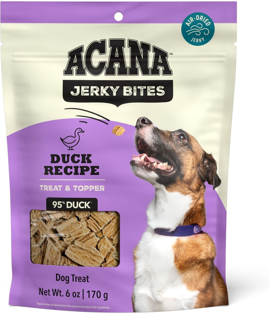 ACANA Jerky Bites Duck Flavor Grain-Free High-Protein Dog Treats