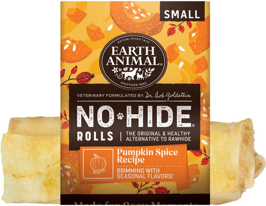 Earth Animal No-Hide Dog Pumpkin Spice Roll Treat