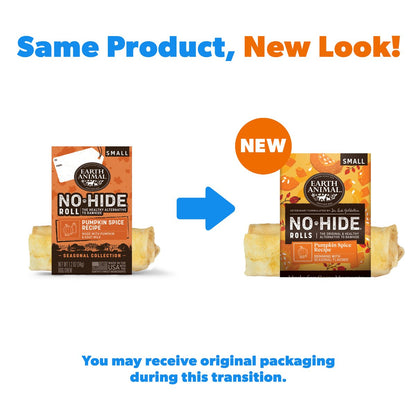 Earth Animal No-Hide Dog Pumpkin Spice Roll Treat