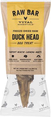 Vital Essentials Raw Duck Heads Freeze-Dried Dog Treats, Single (Copy)