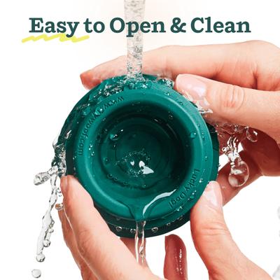 Woof Holiday Pupsicle Long Lasting Interactive Treat Dispensing Dog Toy for Boredom & Low Mess Design, Candy Cane Red