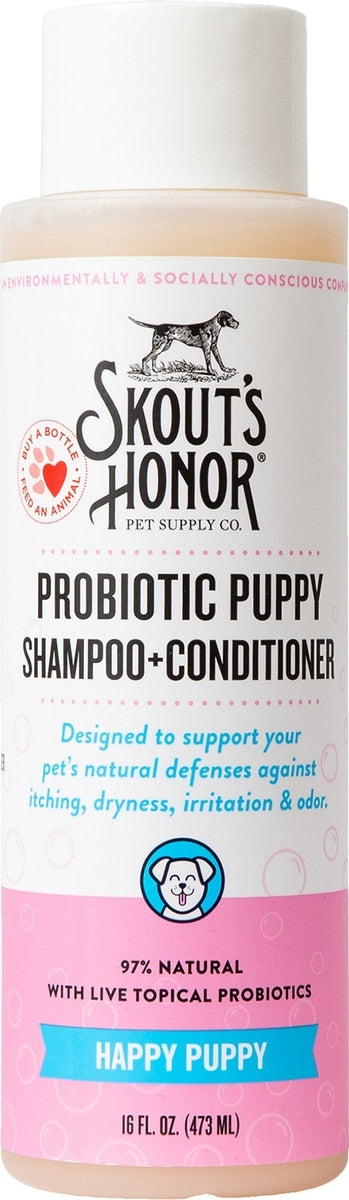 Skout's Honor Happy Puppy Probiotic Cat & Dog Shampoo & Conditioner