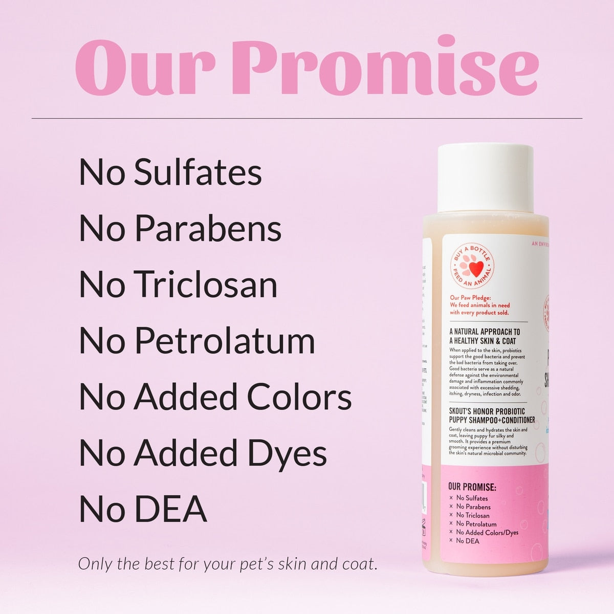 Skout's Honor Happy Puppy Probiotic Cat & Dog Shampoo & Conditioner