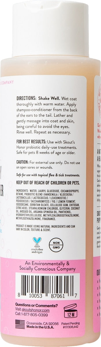 Skout's Honor Happy Puppy Probiotic Cat & Dog Shampoo & Conditioner