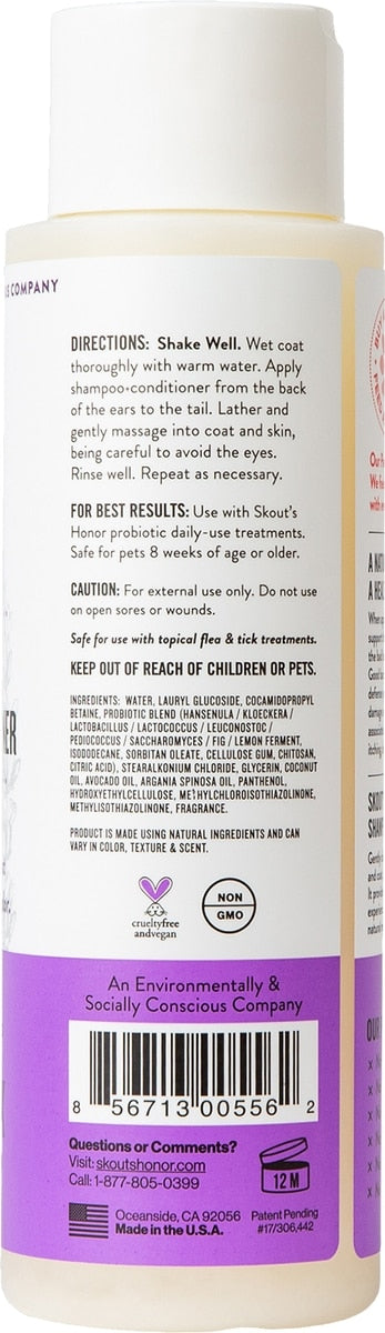 Skout's Honor Dog Probiotic Shampoo & Conditioner, Lavender