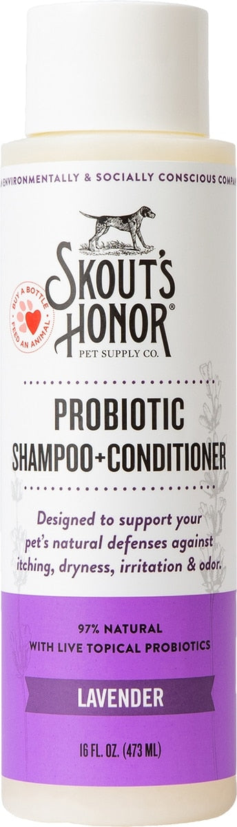 Skout's Honor Dog Probiotic Shampoo & Conditioner, Lavender