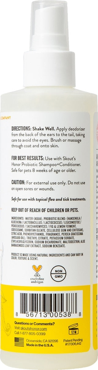 Skout's Honor Probiotic Honeysuckle Daily Use Pet Deodorizer, 8 fl. oz.
