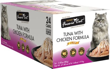 Fussie Cat Premium Tuna with Chicken Canned Food