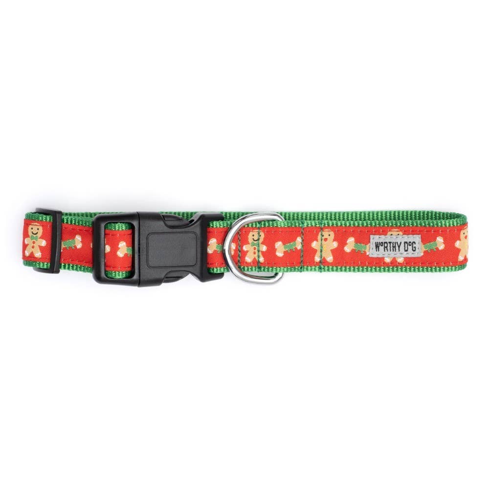 The Worthy Dog - Gingerbread Bones Collar