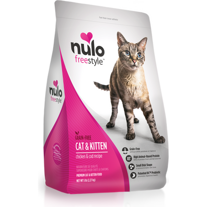 Nulo Freestyle Cat & Kitten Dry Food, Chicken and Cod