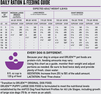 Orijen Dog Grain Free Large Breed Puppy Dry Food