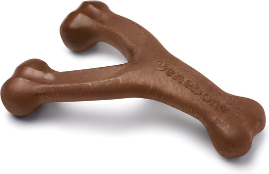 Benebone Dog Wishbone Peanut Butter Flavor Chew Toy