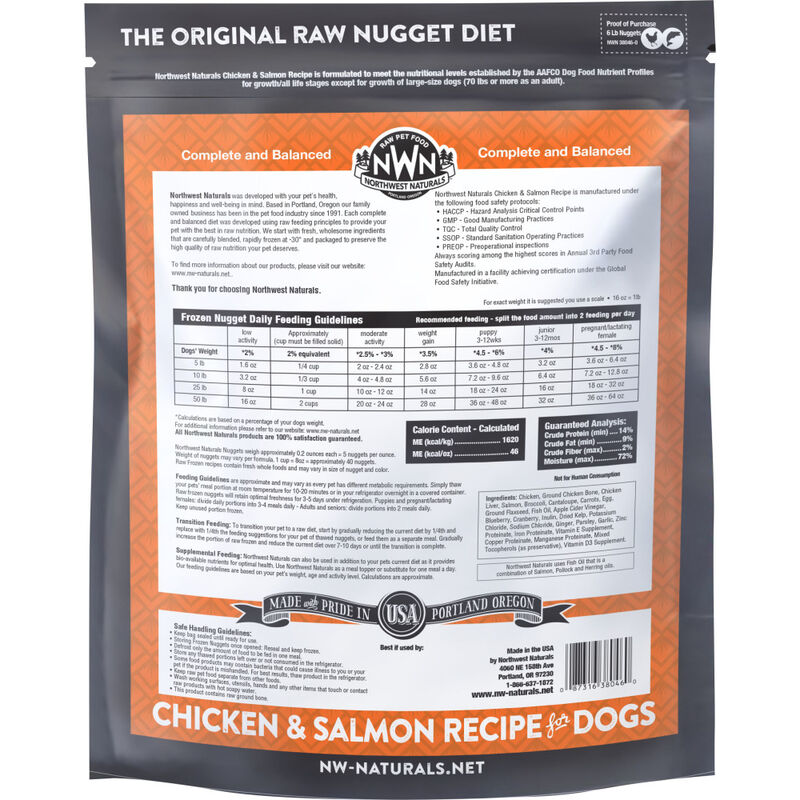 Northwest Naturals Dog Frozen Nuggets Raw Diet