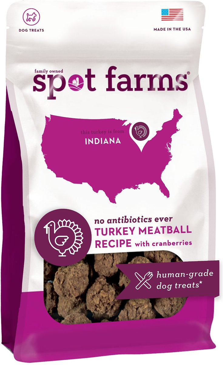 Spot Farms Dog Turkey and Cranberry Meatball Treats