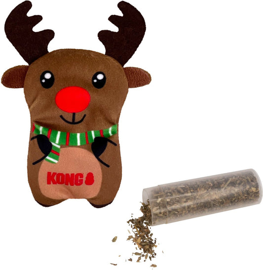 KONG Holiday Refillables Reindeer Catnip Cat Toy