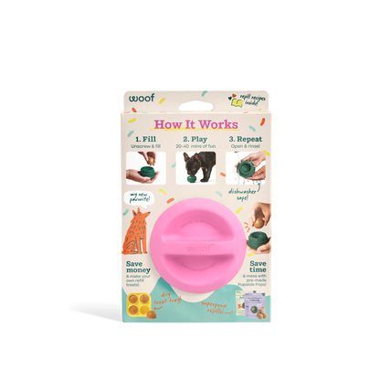 Woof Party Pupsicle Dog Treat Dispenser Toy