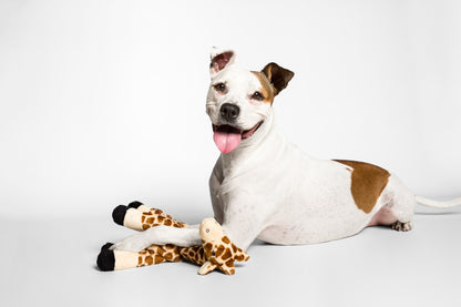 Fluff & Tuff Dog Nelly Giraffe Plush Toy