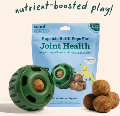 Woof Pupsicle Joint Health Pop Refills Beef Grain-Free Lickable Dog Treats