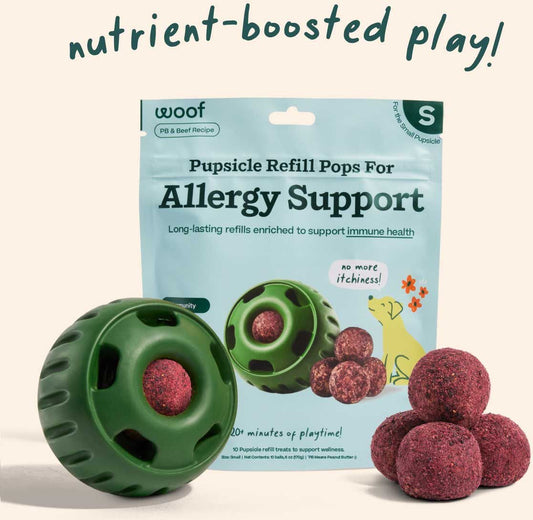 Woof Pupsicle Allergy & Immunity Pop Refills Beef Grain-Free Lickable Dog Treats