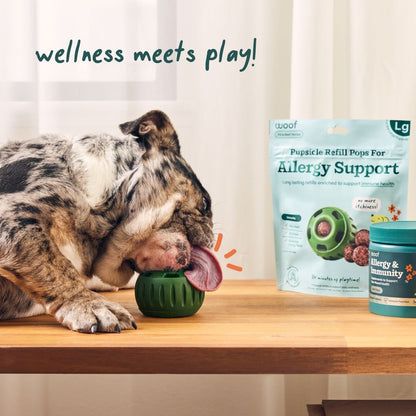 Woof Pupsicle Allergy & Immunity Pop Refills Beef Grain-Free Lickable Dog Treats