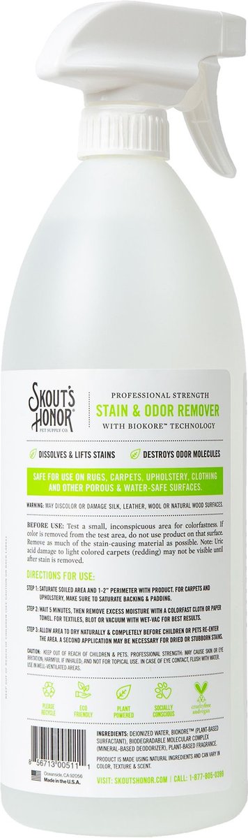 Skout's Honor Dog Stain and Odor Remover, 35 fl. oz.