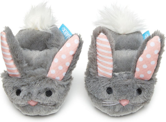 BARK Itty & Bitty The Bunny Slippers 2-in-1 Squeaky Plush Dog Toy