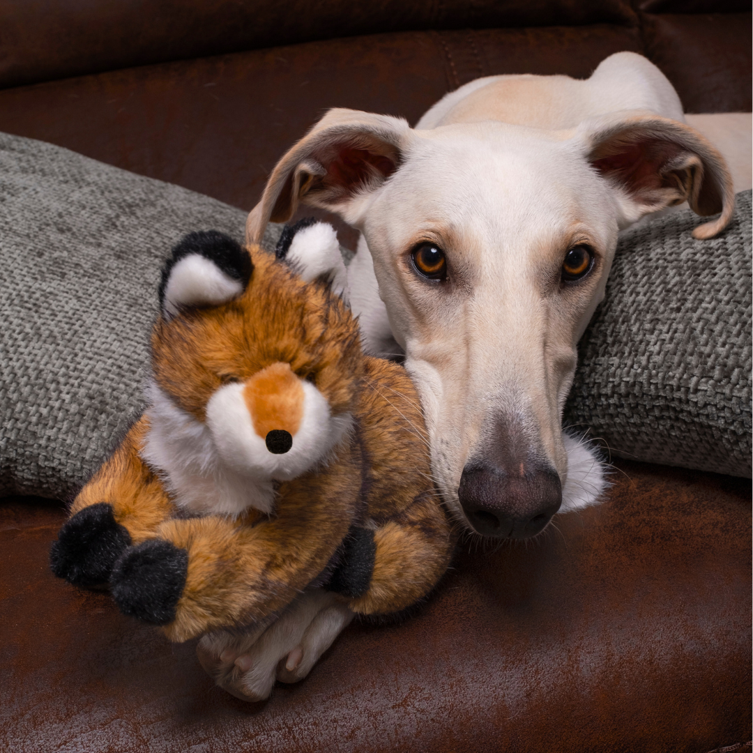 Fluff & Tuff "Jasper" - Fox Plush Dog Toy (Squeakerless)