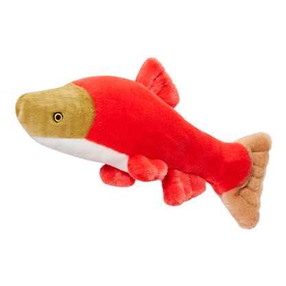 Fluff & Tuff Dog Cedar Salmon Plush Toy