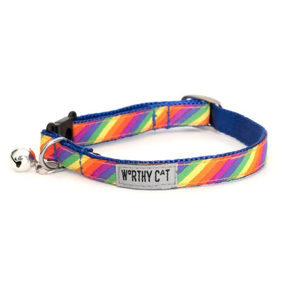 The Worthy Dog - Rainbow Cat Collar