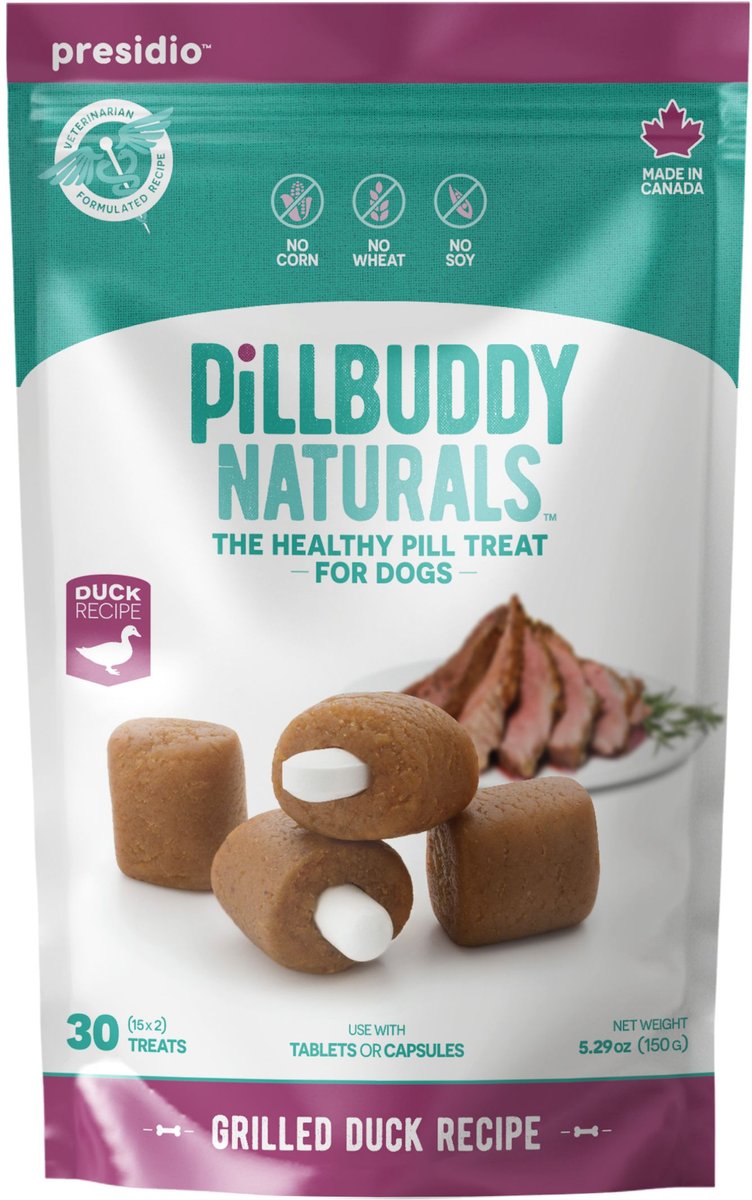 Presidio Dog Pill Buddy Naturals Treats, 30 count