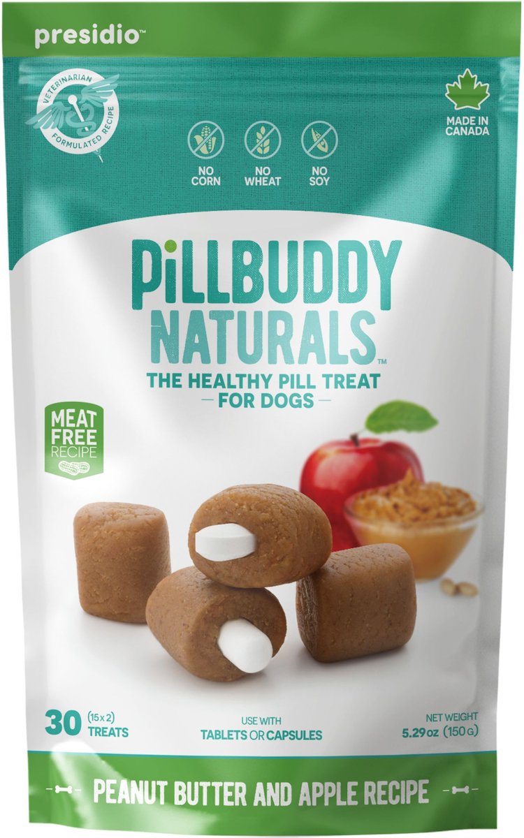 Presidio Dog Pill Buddy Naturals Treats, 30 count