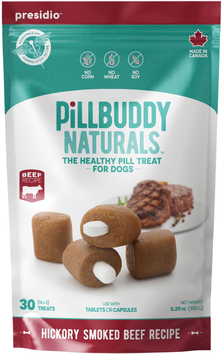 Presidio Dog Pill Buddy Naturals Treats, 30 count