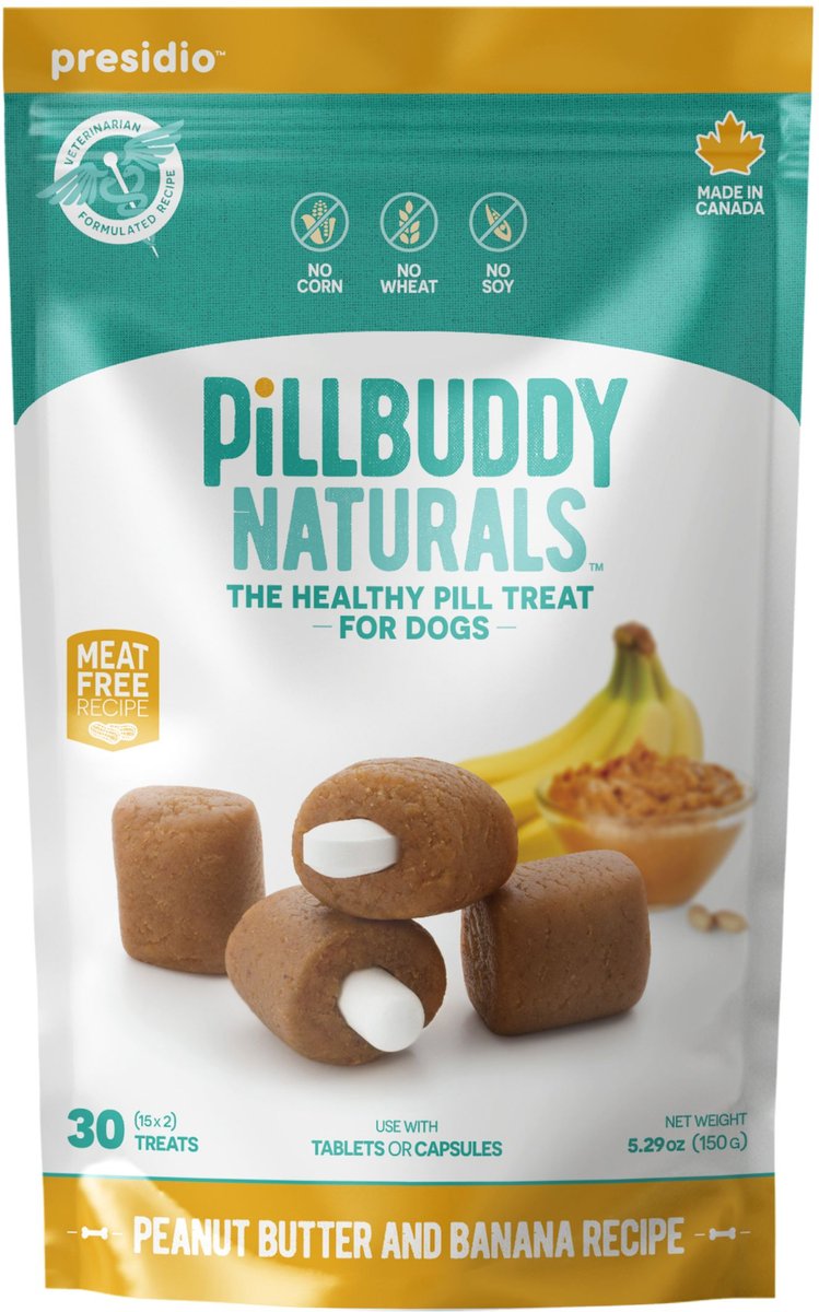 Presidio Dog Pill Buddy Naturals Treats, 30 count