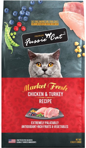 Fussie Cat Market Fresh Grain-Free Chicken and Turkey Dry Food
