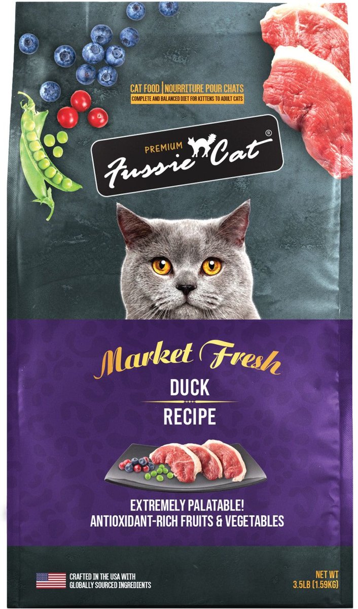 Fussie Cat Market Fresh Grain-Free Duck Recipe Dry Food