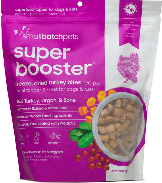 Smallbatch Freeze Dried Turkey Super Booster Bites for Dog and Cats