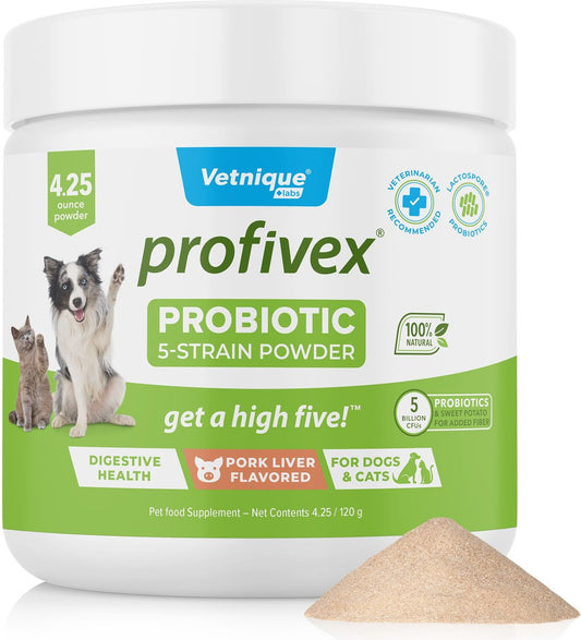 Vetnique Labs Profivex Pork Liver Flavored Powder Supplement for Dogs and Cats