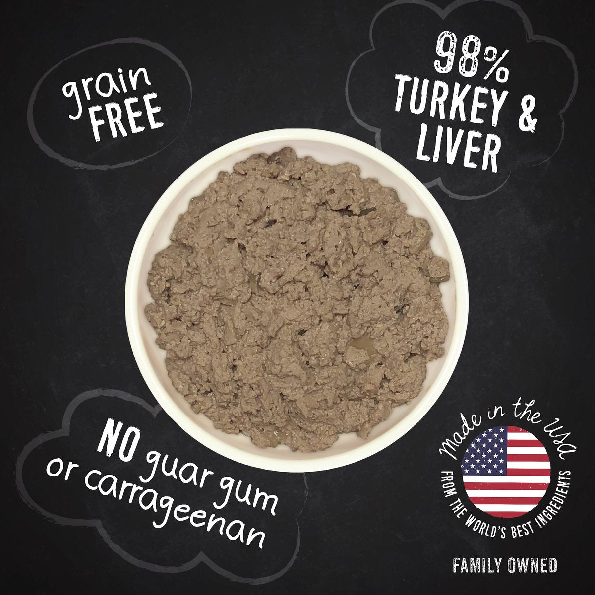 Hound & Gatos 98% Turkey & Liver Grain-Free Dog Food