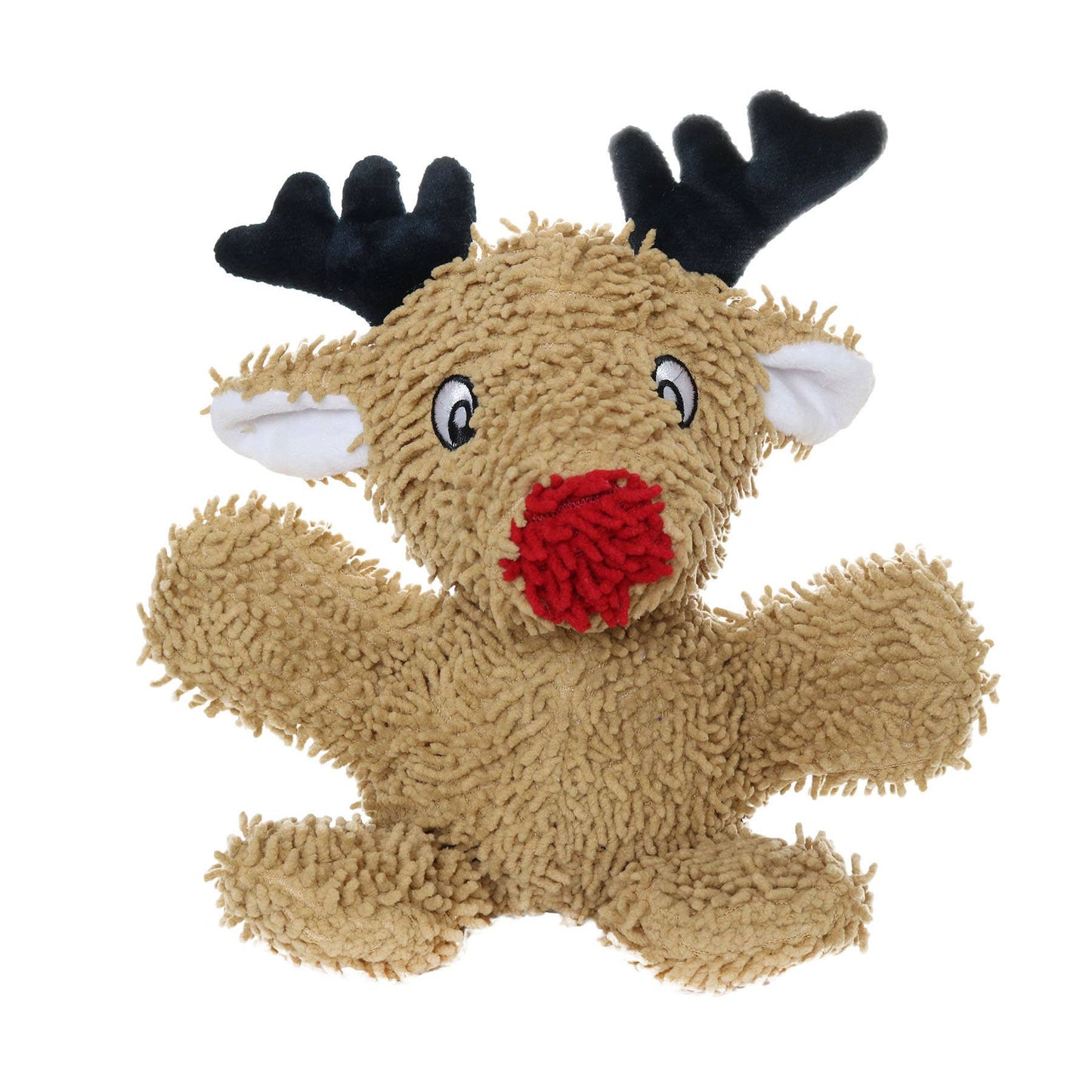 Mighty Microfiber Ball Reindeer Squeaky Dog Toy, Medium