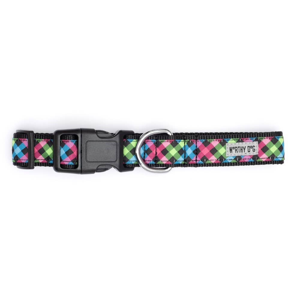 The Worthy Dog - Carnival Check Collar