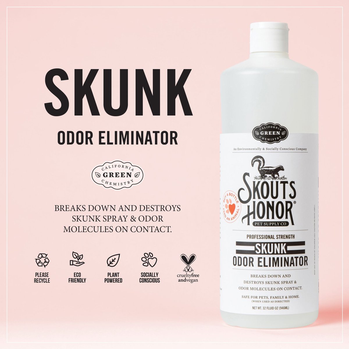 Skout's Honor Skunk Odor Eliminator, 32 fl. oz.