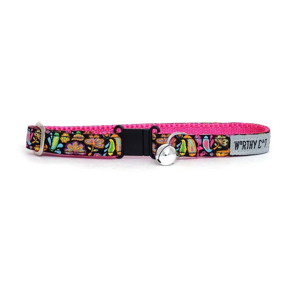 The Worthy Dog - Floral Paisley Cat Collar