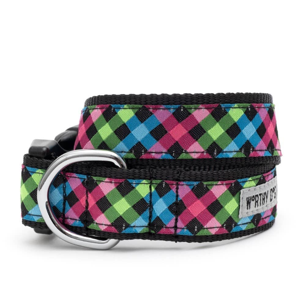 The Worthy Dog - Carnival Check Collar