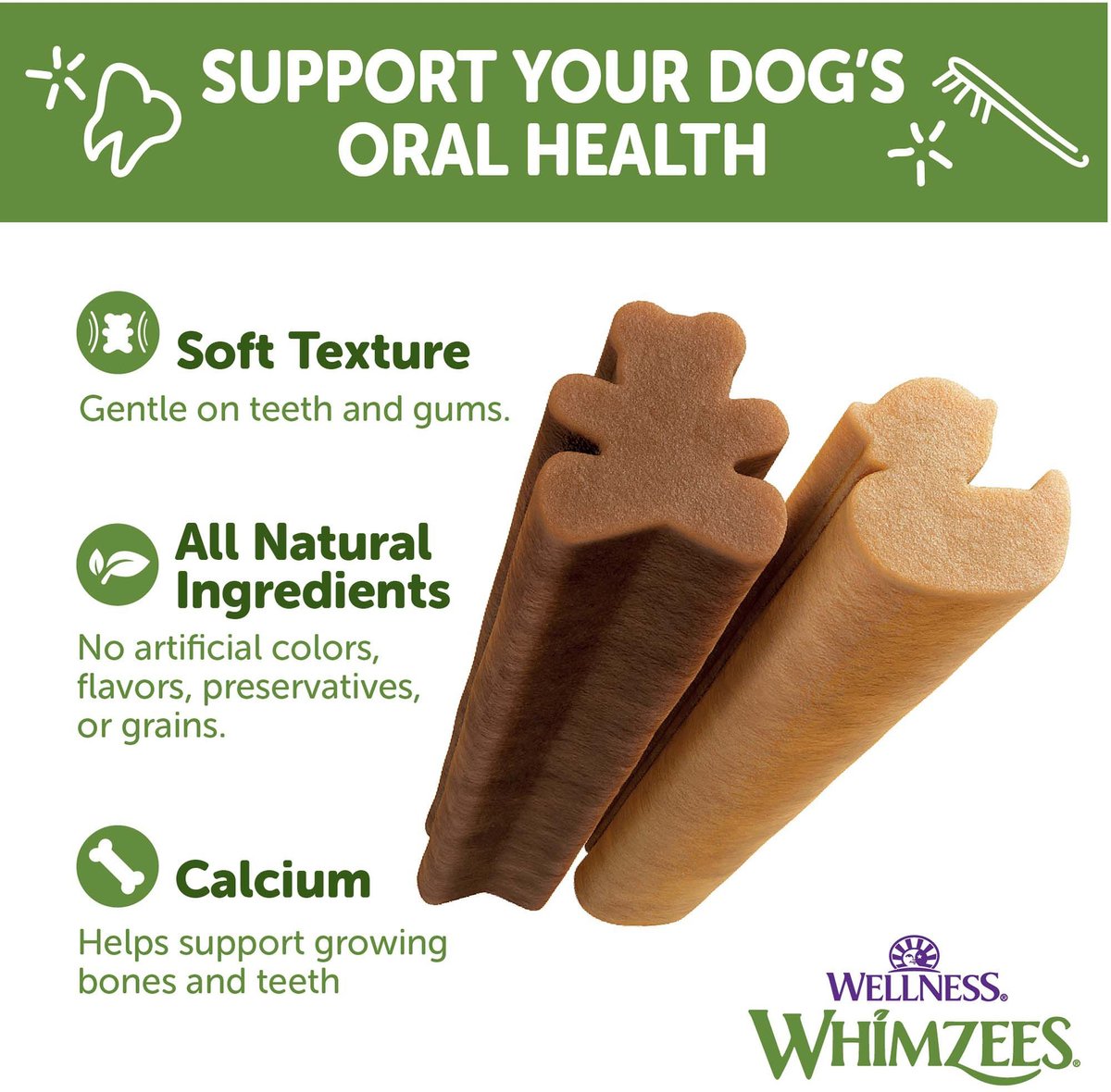 WHIMZEES by Wellness Puppy Natural Grain-Free Dental Dog Treats