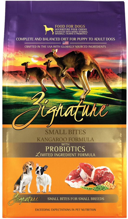 Zignature Small Bites Kangaroo Formula Dry Dog Food