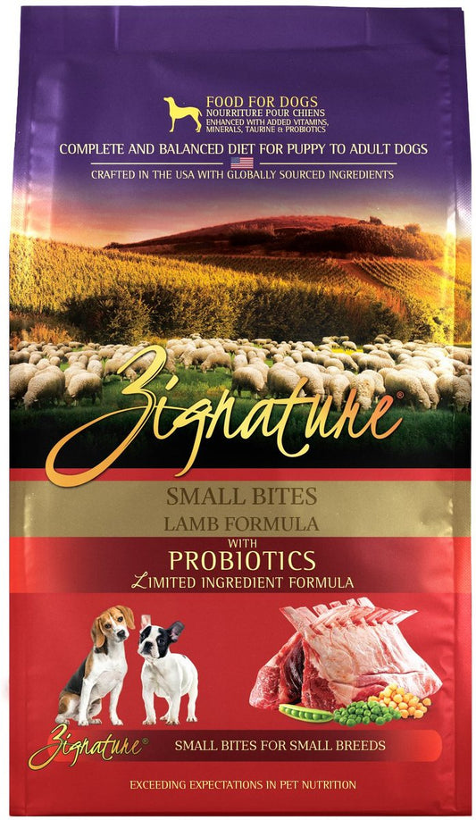 Zignature Lamb Formula Small Bites Dry Dog Food