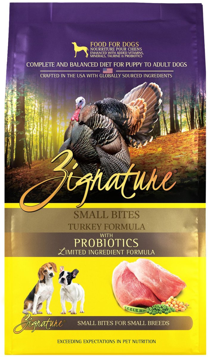 Zignature Dog Turkey Formula Small Bites Dry Food