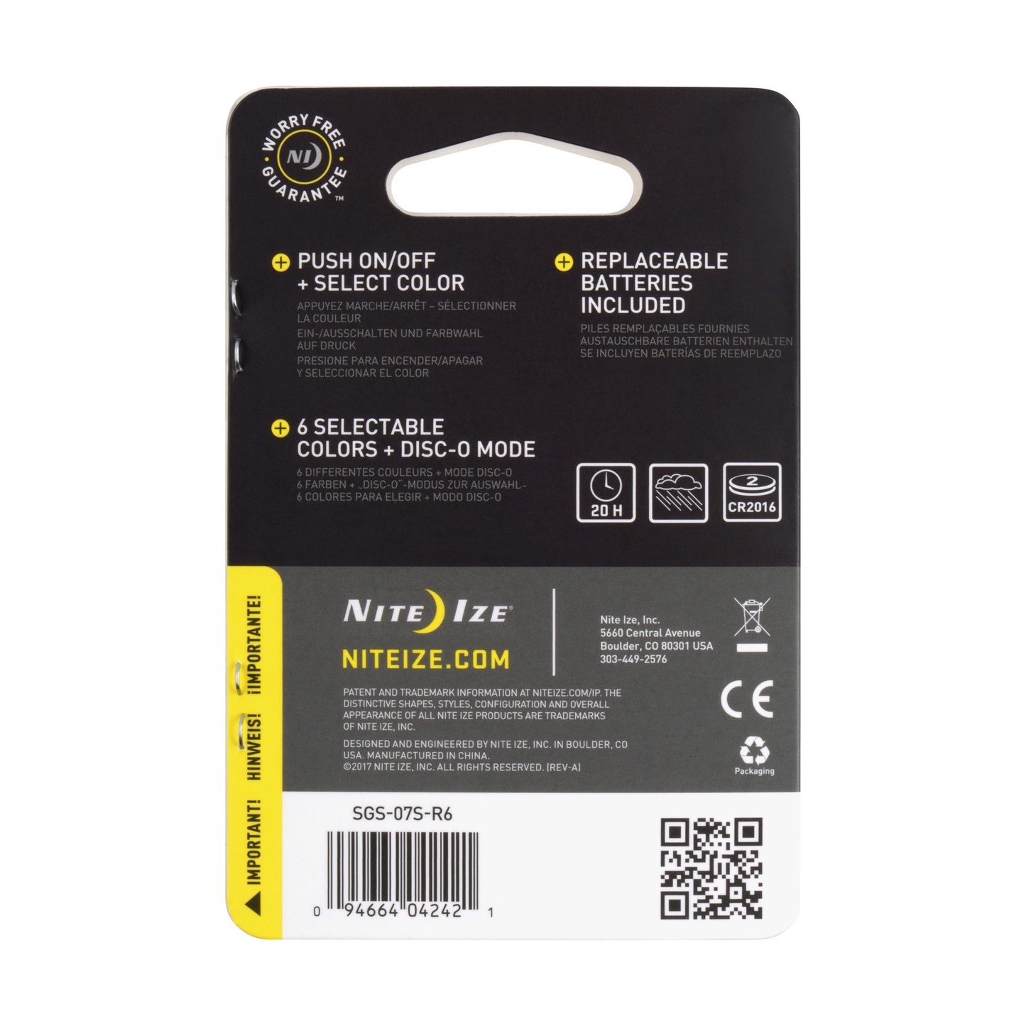 Nite Ize SpotLit Disc-O-Select Collar Light